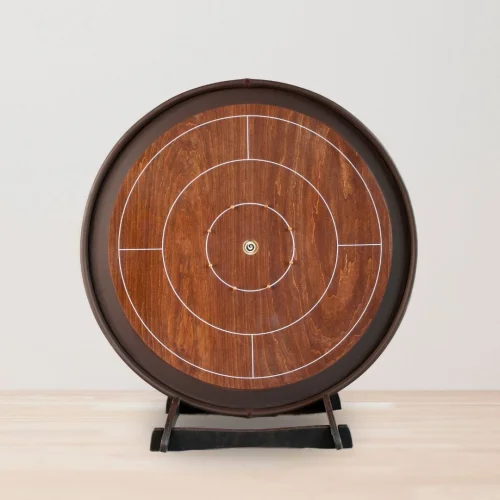 Woodestic Crokinole Travel Set - Walnut , Dark Chocolate
