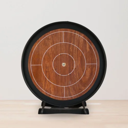 Woodestic Crokinole Travel Set - Walnut , Ebony