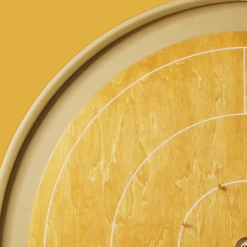 Woodestic Crokinole Travel Set - Steamed beech , Champagne