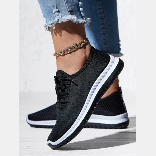 Lightweight Breathable Non-Slip Lace-Up Sneakers