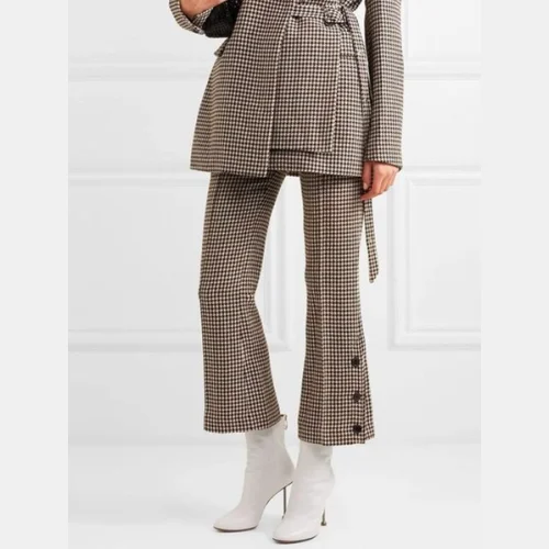 Regular Fit Urban Houndstooth Fashion Pants