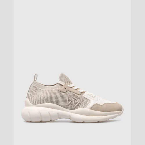 Beige 5050 combo sneakers with logo Stuart Weitzman