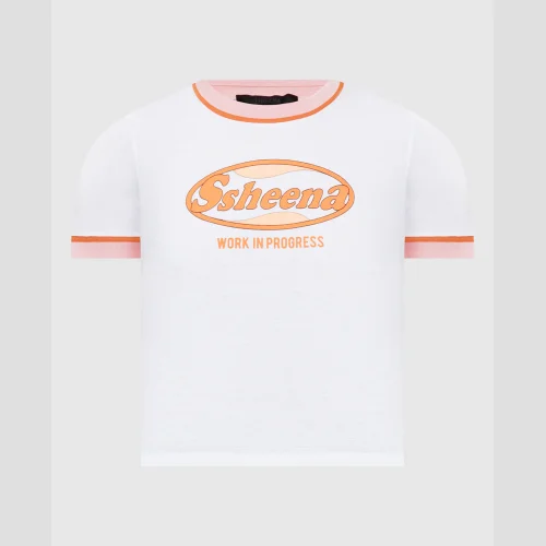 White T-shirt TINY with logo SSHEENA