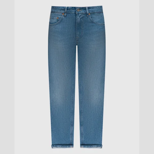Mila blue jeans with logo patch Dondup