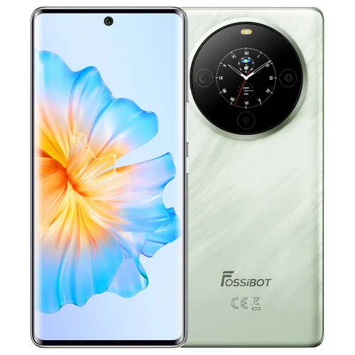 Teléfono inteligente FOSSiBOT S3 Pro 4G con pantalla curva AMOLED de 6,67" en color verde