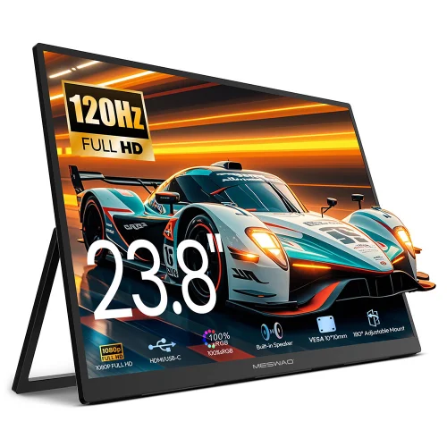 Monitor portátil MESWAO S238 de 23,8 pulgadas con enchufe europeo