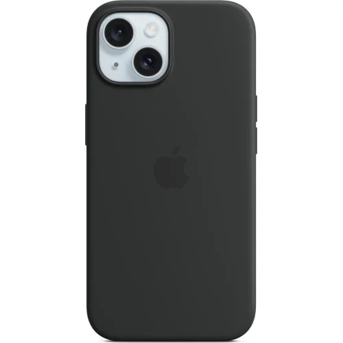 Клип-кейс Apple Silicone с MagSafe для Apple iPhone 15 Plus Чёрный
