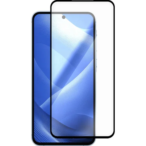 Защитное стекло Krutoff Premium для Samsung Galaxy A55 с чёрной рамкой