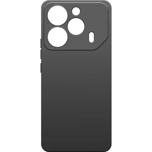 Клип-кейс BoraSCO Silicone для TECNO Pova 6/Pova 6 Pro Чёрный