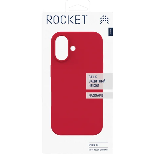 Клип-кейс Rocket Silk для Apple iPhone 16 с MagSafe Красный