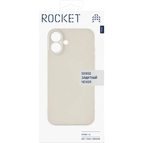 Клип-кейс Rocket Sense для Apple iPhone 16 с MagSafe Бежевый