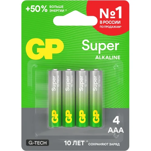 Батарейки GP Super Alkaline G-Tech AAA (4 шт.)