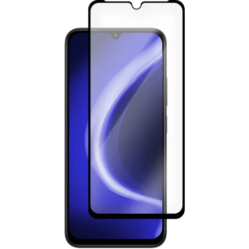 Защитное стекло Krutoff Premium для Xiaomi REDMI 15C с чёрной рамкой