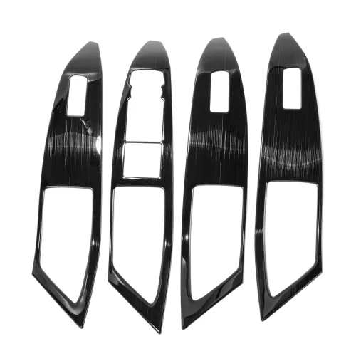 Window Lift Switch Panel Trim Cover for Ford Focus 2019 Black Titanium Brushed