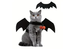 Bat Wing Design Pet Harness, Adjustable Breathable Cat Chest Vest Harness, Dog Harness, Festive Hall
