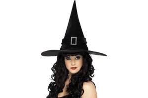Buckle Black Witch Hat