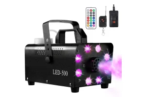 500W Halloween fog machine with LED lights on TikTok Shop