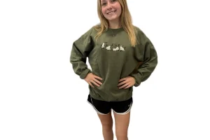 Ghost Cat Embroidered Sweatshirt | Spooky Halloween Crewneck | Vintage Y2K Inspired Sweater | Cute &