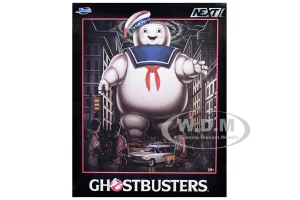 "Ghostbusters" 6" Stay Puft Marshmallow Man Figure with Nano Ecto-1 Car Diorama Set "Ghostbusters" (