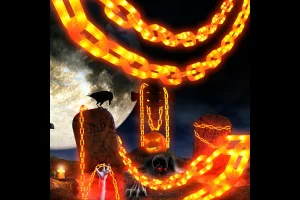 160-LED orange Halloween chain lights on TikTok Shop