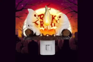 Ghost campfire flickering LED night light on TikTok Shop