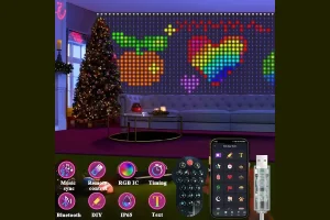 App-controlled RGB LED curtain lights on TikTok Shop