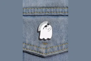 Letter & Ghost Design Brooch, Cute Creative Pin Badge, Clothes Accessories for Women & Men for Hallo