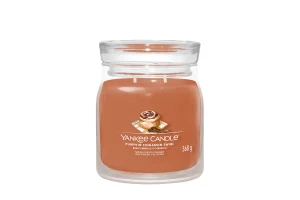 Pumpkin Cinnamon Swirl Mittelgroße Signature Kerzen im Glas Yankee Candle, Orange | Süß und Würz