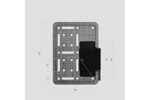 Tegris® Tourniquet Holder TQ/TQ+ - Titanium / TQ+